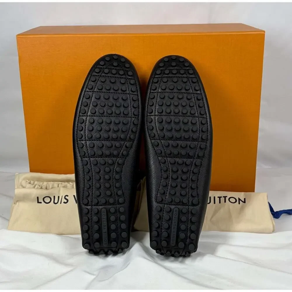 Louis Vuitton Hockenheim Driving Moccasin Loafers Mens SZ 10.5 SPB JA-366314